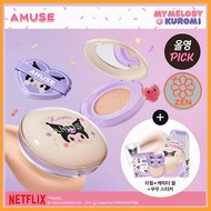 AMUSE DEW JELLY MASTER CUSHION KUROMI EDITION SPF38 PA+++ WITH REFILL & STICKERS – MOIST GLOW CUSHIO