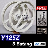 Y125ZR / Y125Z / 125Z 3 Batang Enkei Fullchop Sport Rim (White)