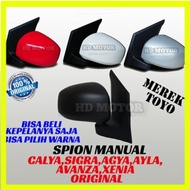 spion manual mobil CALYA/SIGRA AYLA/AGYA AVANZA/XENIA Original harga satuan kanan atau kiri