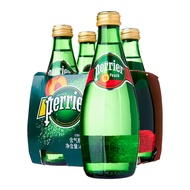 Perrier Peach Sparkling Natural Mineral Water - Glass