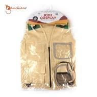 gamchiano Kids explorer & Hat Explorer Costume Adventurer Cosplay Boys, Girls 3 4 5 6 Years
