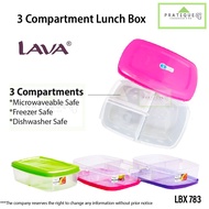 Lava 3 Compartment Lunch Box/ Food Storage 1.85L / Bekas Makanan