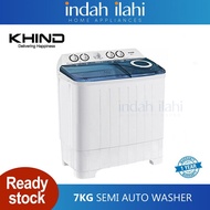 Khind 7KG Semi Auto Washing Machine Mesin Basuh WM717