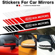 NT| 2pcs Car Rearview Mirror Side Decal Stripes Stickers Car Mirror Stickers and Decal for KIA RIO 3 Soul CERATO QUORIS Optima Sportage K2 K3 K3S K4 K5 KX3 KX5 QL CEED Car Styling