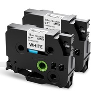 Tz Tape 18mm 0.7 Laminated White Replacement for TZe-241 TZe241 Ptouch Black on White Compatible wit