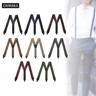 [CHiWANJi] Men's Suspenders with Side Clip, Trucker Suspenders, Y-Back Suspenders for Men