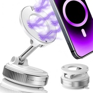 Upgraded Vacuum Magnetic Car Phone Holder 360° Reinforced 96LBS Ultra Suction Cup Phone Mount for Ma