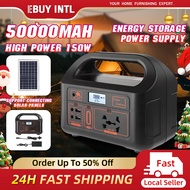 Portable Power Station 150W AC 220V Output Outdoor Solar Charger Powerbank Generator Inverter For Ca