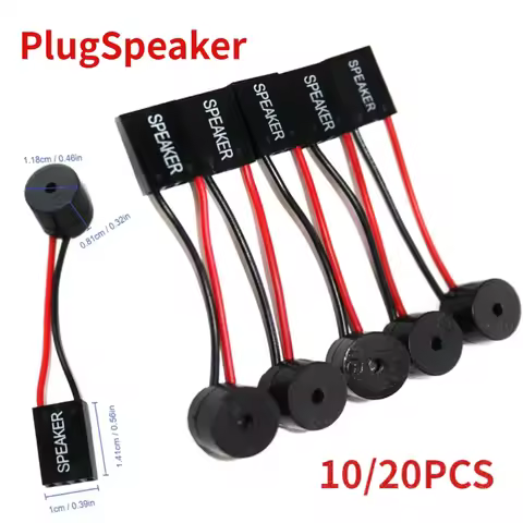 10/20pcs Mini Plug Speaker Miniature Speaker Kit for PC BIOS & Motherboard Computer Speaker Motherbo