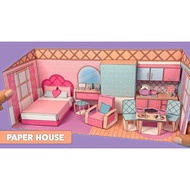 Paper Doll House Pink Paper Doll House