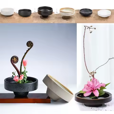 Japanese Frog Ceramic Vase Ikebana Japanese Ikebana Floral Arrangement Bowl Flower Vase Kenzan Bouqu