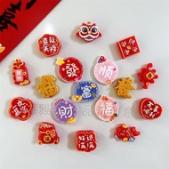Cute Refrigerator Stickers Festive Chinese Style New Year Magnetic Spring Festival Cartoon Zodiac 3D