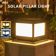 Vfocs Outdoor Solar Pillar Lights Waterproof LED Solar Garden Lamp for For Fence Column Post Lights