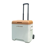 LIFECODE 急凍屋-拉桿式30L保冰桶-附2個冰磚-咖啡色