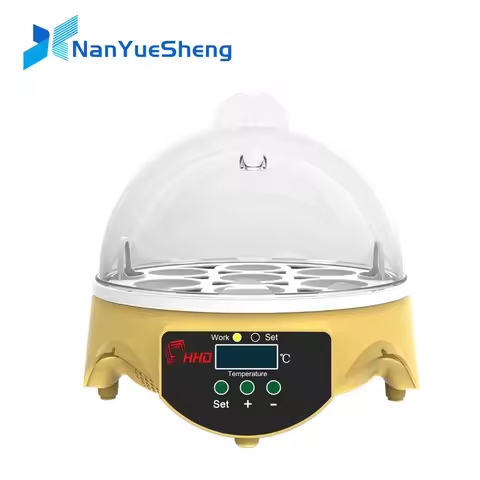 7 eggs Incubato Small Household Chicken, Duck, Turtle and Bird Egg Incubator Automatic Temperature C