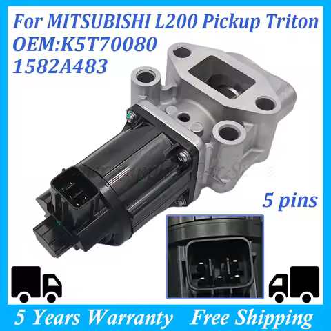 For Mitsubishi L200 Recirculation EGR Valve Pickup Pajero Classic 1582A037 1582A483 1582A038 K5T7008