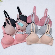717 Women Bra B cup Wireless Bra Wanita Span Nipis Lembut Baju Dalam Wanita Tanpa Dawai
