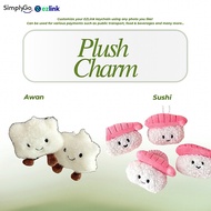 EZLink/Transportation Card Plush Charm Keychain -