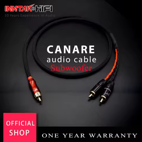 HIFI CANARE RCA To 2 RCA Audio Cable Y Subwoofer Cable / 0.3m 0.5m 1m 1.5m 2m 3m 5M NO1110