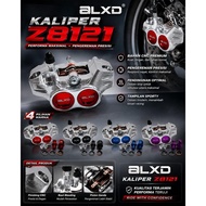 CNC CALIPER ALX21 4 PISTON - SILVER EDITION RACING LOOK CALIPER ALX21 UNIVERSAL MOTOR
