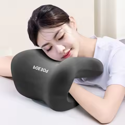Durable Memory Foam Office Chair Headrest Ergonomics Breathable Lying Down Pillow Head Rest Support 