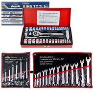 EURO KING TOOLS ชุดบล็อก 40 ชิ้น+ประแจ KING TOOLS +แหวน KING TOOLS ใช้งานหนัก ได้ 3 อย่างมาตรฐาน ISO