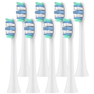 8pcs เปลี่ยนหัวแปรงสีฟันใช้งานร่วมกับ Philips Sonicare เปลี่ยนหัวแปรงไฟฟ้า 4100 6500 6100 7500 5300 