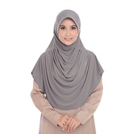 Habibi Noura Tudung Fateema (Grey)