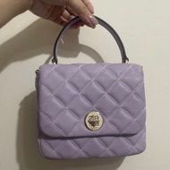 Kate spade 菱格小方包 紫