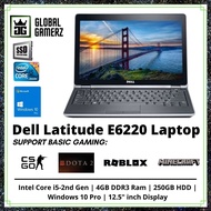 Dell Latitude E6220 Laptop / 12.5 inch Display / SSD / 4GB Ram / Intel Core i5 / Windows 10 Refurbis