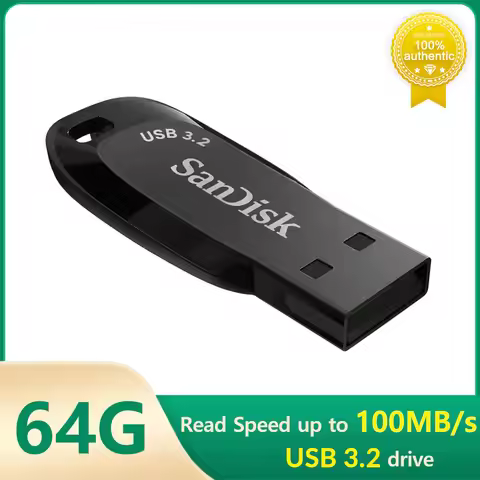 SanDisk USB 3.2 USB Flash Drive 64GB Pen Drive Memory Stick CZ410 Preto U Disco Mini Pendrive