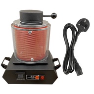 3KG Gold Melting Furnace1600W 2000F Digital Electric Melting Furnace with Graphite Crucible for Melt