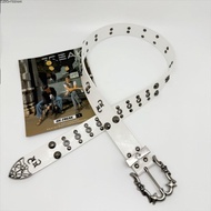 CLEIGHTEEN8H Gothic Belt, Retro Adjustable Punk Belt, Versatile Y2K Hip Hop Style PU Jeans Waistband