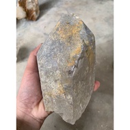 Original rough white quartz stone for home decoration, high energy purification 17cm, weight 1.6kg (