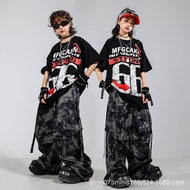 Street Dance Children's Dance Trendy Clothes Boys Fried Street Hip-Hop Suit Girls Hip-Hop Dance Clot
