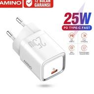 Amino Pd 25W Type C Mini Head Super Charger Qc Travel Fast Charger
