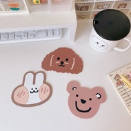 SS Cute Mini Cup Coaster Non Slip Bear Coaster