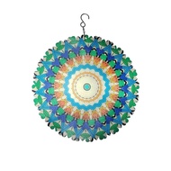 Mandala Stainless Steel Wind Chime Wind Chime 3D Three-Dimensional Rotating Wind Chime Hanging Decor