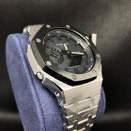 《改裝訂製》G-SHOCK特別限量版 男裝女裝手錶鋼錶雲子錶 防水潛水錶 農家橡樹   Casioak Casio G Shock Special Limted Edition GA2100 Luxury Men Ladies Watch