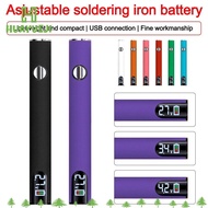 HUAYUEJI Mini Soldering Iron Kit, Adjustable Voltage Battery Set Heat Device Electric Soldering Iron