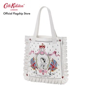 Cath Kidston Frill Tote Queen Placement Cream Totebag กระเป๋าผ้า กระเป๋าสีครีม กระเป๋าแคทคิดสตัน