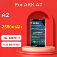 KiKiss Battery For AKK A2 Mobile Phone,A2,2550mAh