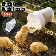5Pcs Chicken Duck Feeder Chicken Trough Feeder Automatic Chicken Feeder Anti Scattering Chicken Feed