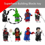 Minifigures Superhero Hulk Venom Spiderman Building Blocks Toys for Kids action figures LY