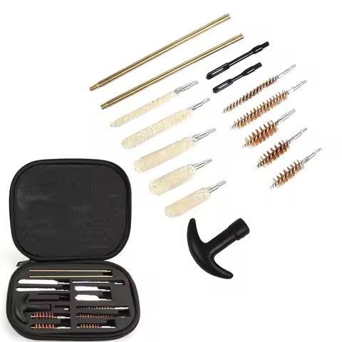 Areyourshop Gun Cleaning Kit for .22 38 40 44 45 357 cal 9mm Hand Gun Pistol