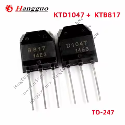 10pcs=5pair Original KTD1047 KTB817 D1047 B817 2SD1047 2SB817 TO-247 Power Amplifier Transistor