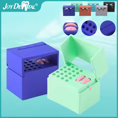 10/20 Holes Dental Endo Files Disinfection Box Autoclavable With Memory Holder Measuring Counter Ora