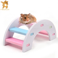 FMSRZX Natural Funny Chew Toys Pet Supplies Rat Squirrel Hamster Ladder hamster toys Wooden Bridge Climbing Ladder