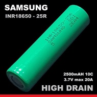 INR18650 25R 18650 Original Battery Authentic Charger by Blezzystore
