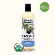 The Castile Soap Shop | Castile Liquid Soap | Simply Unscented | 473 ml | Vegan | For all Skin Types